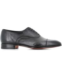 Santoni - Cap-Toe Lace-Up Oxford Shoes - Lyst