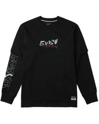 Evisu - Layered-Sleeve Graphic-Print T-Shirt - Lyst