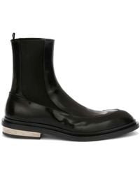 Jil Sander - Leather Chelsea Ankle Boots - Lyst
