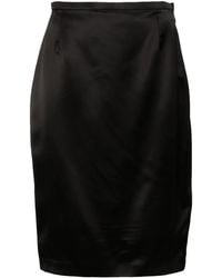 Saint Laurent - Midi Skirt - Lyst