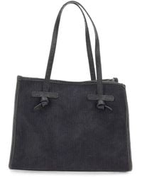 MARCELLA CLUB - Marcella Ribbed Suede Tote Bag - Lyst