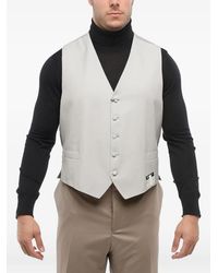 Corneliani - Button-Fastening Jetted-Pockets Waistcoat - Lyst
