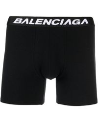 Balenciaga - Racer Shorts mit Logo-Bund - Lyst