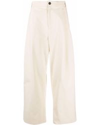 Studio Nicholson - Pantalon Sorte ample à design plissé - Lyst