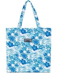 Vilebrequin - Floral-print Linen Beach Bag - Lyst