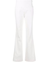 Courreges - Cut-out Tailored Flared Trousers - Lyst