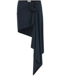 Magda Butrym - Floral-Appliqué Asymmetrical Cover-Up - Lyst