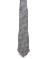 Emporio Armani - Polka-Dot Diagonal-Stripe Tie - Lyst