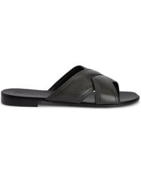 Giuseppe Zanotti - Flavio Criss-Cross Leather Sandals - Lyst