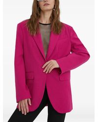 Moschino - Button Single-Breasted Blazer - Lyst