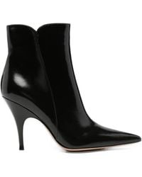 Gianvito Rossi - Pointed-Toe Stiletto-Heel Ankle Boots - Lyst