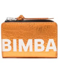 Bimba Y Lola - Portefeuille pliant en cuir à logo imprimé - Lyst