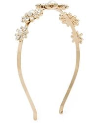 Rosantica - Profumo Crystal-Embellished Floral Headband - Lyst