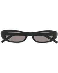 Saint Laurent - Sl 557 Slim Oval Sunglasses - Lyst