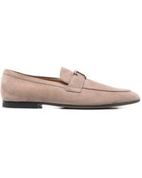 Tod's - Logo-Plaque Loafers - Lyst