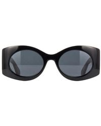 Gucci - Double G Oval-Frame Sunglasses - Lyst