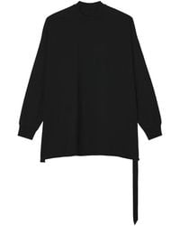 Rick Owens - Raw-Edge Long-Sleeve T-Shirt - Lyst