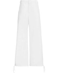 Marni - Pants With Embroidered Logo - Lyst
