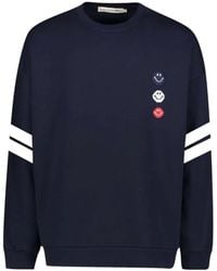 Joshua Sanders - X Smiley Stripe-Detail Sweatshirt - Lyst