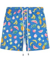 Fedeli - Fruit-Print Swim Shorts - Lyst