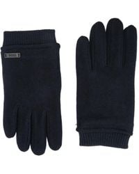 BOSS - Guantes de canalé con logo - Lyst