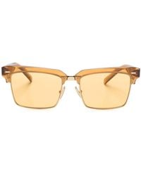 Miu Miu - Lunettes De Soleil Mu10Zs À Monture Rectangulaire - Lyst
