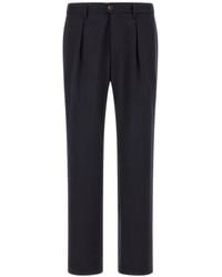 Incotex - Pleated Logo-Detail Trousers - Lyst