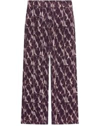 Dries Van Noten - Hose Mit Abstraktem Print - Lyst