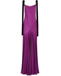 Nina Ricci - Maxikleid Mit Satin-Finish - Lyst