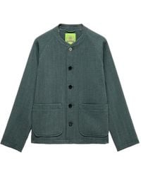 Shanghai Tang - Herringbone Button Jacket - Lyst
