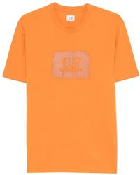 C.P. Company - Jersey 30/1 Short-Sleeve Logo Label T-Shirt - Lyst