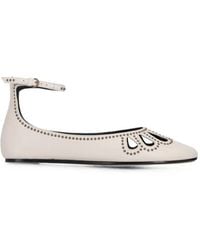 Isabel Marant - Stud-Embellished Cutout Ballet Flats - Lyst