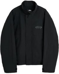 Stussy - Mx Logo-Print High-Neck Jacket - Lyst