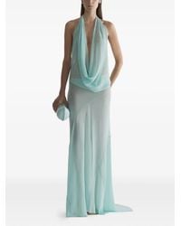 Mugler - Halterneck Draped Dress - Lyst