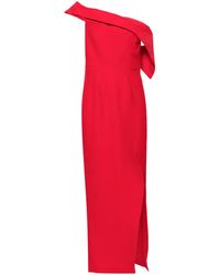 Roland Mouret - Asymmetrische Robe Aus Krepp - Lyst