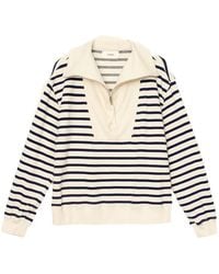 Xirena - Kat Half-Zip Striped Sweatshirt - Lyst