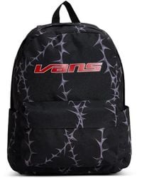 Vans - Thorn-Print Logo-Patch Backpack - Lyst