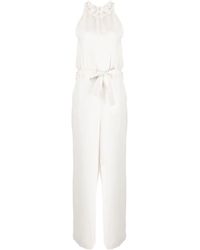 P.A.R.O.S.H. - Sleeveless Wide-leg Jumpsuit - Lyst