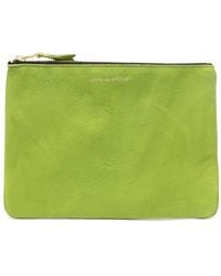 Comme des Garçons - ジップアップ レザークラッチバッグ - Lyst