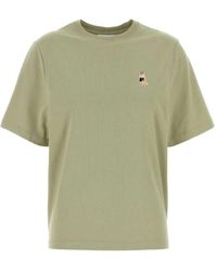 Maison Kitsuné - Besticktes T-Shirt - Lyst