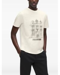 KARL LAGERFELD - Maison De Karl Printed T-Shirt - Lyst
