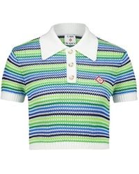 CASABLANCA - Short Sleeve Polo Shirt - Lyst