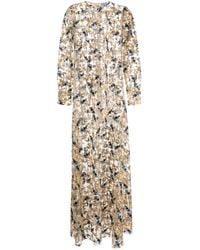 Macgraw - Vestido Soiree Con Bordado Floral - Lyst