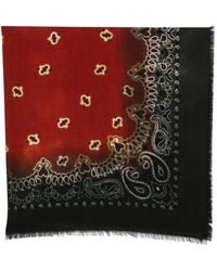 Destin - Ausgefranster Schal Mit Paisley-Print - Lyst
