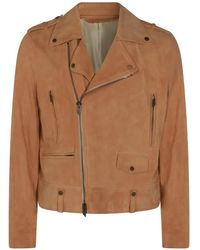 Salvatore Santoro - Suede Biker Jacket - Lyst