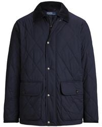 Polo Ralph Lauren - Diamond-Quilted Corduroy-Collar Coat - Lyst