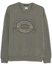 C.P. Company - Embroidered-Logo Sweatshirt - Lyst