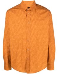 DIESEL - Chemise À Logo Imprimé - Lyst