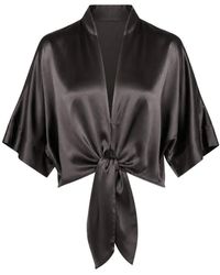 The Sei - Tie-Front Dolman-Sleeve Blouse - Lyst