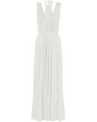 Elisabetta Franchi - Jersey Maxi-Jurk Met Ceintuur - Lyst